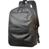 Black simple business casual backpack, suitable for both men and women, with large capacity and light weight for travel and commuting Item Picture